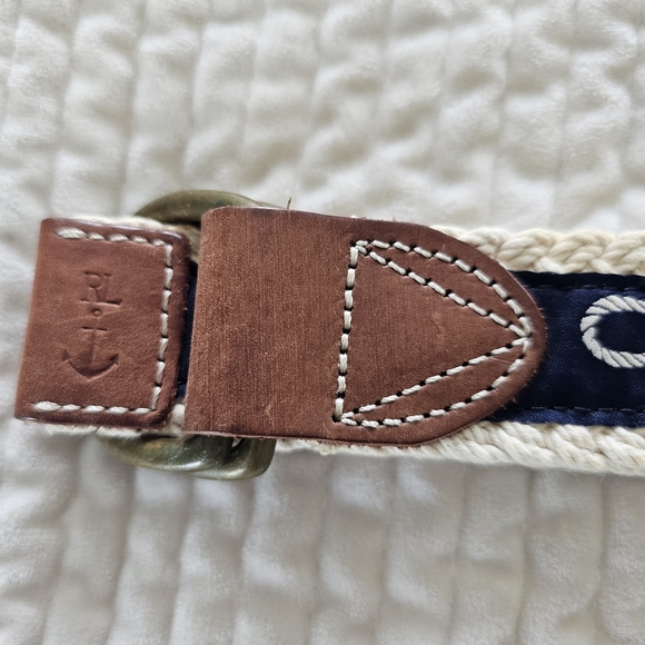 Polo by Ralph Lauren Nautical Belt - Navy and Brown 40 Inches - Picture 2 of 5
